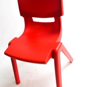 One Piece Polypropylene Chair 380mm Red