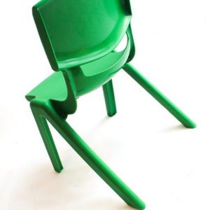 One Piece Polypropylene Chair 350mm Green